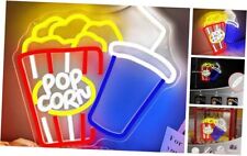 Popcorn Neon Sign Cinema LED Sign Dimmable Neon Lights for Business Pop Corn picture