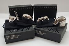 Dansk Designs Silverplated Animals Lion Antelope Brown Bear Rhino  Fast Shipping picture