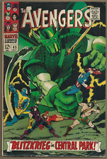 *AVENGERS #45*OCT 1967 MARVEL*GIANT MAN*HERCULES*BUSCEMA*STAN LEE*SILVER AGE*VG+ picture