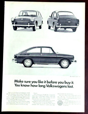 Volkswagen Fastback Original 1966 Vintage Print Ad picture