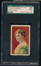 1910 T27 Actress Series White Border Maud Lambert SGC 2 Richmond Tobacco Card picture