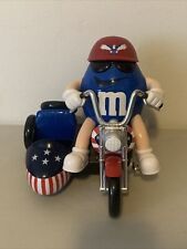 M&M Freedom Rider Motorcycle Red White And Blue Candy Dispenser Cartoon USA picture