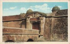 c1920s Manila Philippines Santa Lucia Gate Unused Vintage Postcard picture