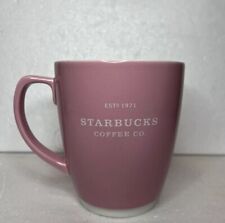 Starbucks Coffee Co. 2006 Mug Tea Cup 18 Oz Est. 1971 Pink White Vintage picture