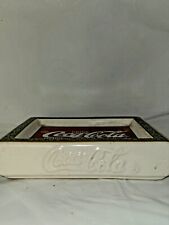  Vintage Retro Coca Cola Coke Ceramic Soap Dish / Trinket Holder picture