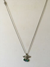 Vintage Fun Lovely silver Puppy dog in flower pendant 1