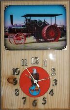 Case Steam Tractor Wood Clock picture