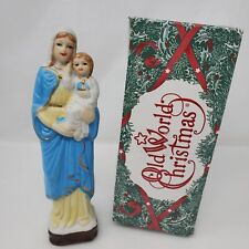 Vintage Virgin Mary & Child Baby Jesus Porcelain  Statue  7