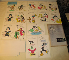 UNUSED 1950's LI'L ABNER 15 Greeting Cards Set FRANK FRAZETTA ART in Envelope picture