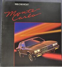 1985 Chevrolet Monte Carlo Catalog Brochure SS Sport Coupe Excellent Original 85 picture