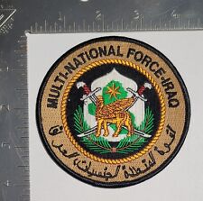 Multi National Force Iraq Tactical Defense Unit Patch USF-I Camp Victory Baghdad picture