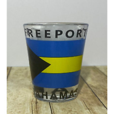 Freeport Bahamas Flag Souvenir Single 1 oz Collectable Shot Glass picture