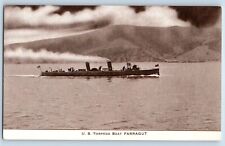 Postcard U.S. Torpedo Boat Farragut Battleship Navy WWI c1910's Vintage Antique picture