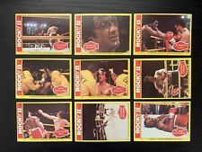 1979 TOPPS ROCKY II ROCKY 2 MOVIE TRADING CARDS LOT OF 9 picture