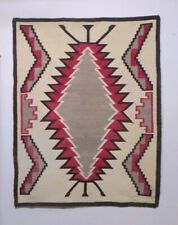 NAVAJO CRYSTAL RUG, EARLY 1900'S, J.B. MOORE TRADING POST picture