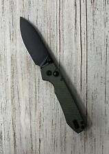 New Vosteed Raccoon Knife 14C28N Blackwashed Blade Green Micarta Folder picture