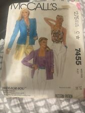 McCall’s 7455 Miss Size 14 Bust 36” Cut With All Pieces picture