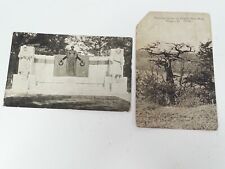 2 Antique Oregon IL Illinois Postcards Cedar Eagles Nest Bluff Soldiers Memorial picture