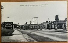 Postcard Shoemakersville PA - c1930s Main Street with Gulf Gas Station picture