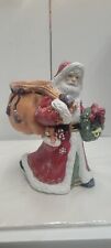 Laurel 2002 Christmas Santa Figurine With Wreath And Sack picture