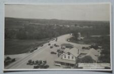 Scene at Irish Hills Tower Southern Michigan Cars Vintage Postcard RPPC 4901 picture