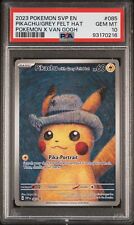 PSA 10 Pikachu With Grey Felt Hat X Van Gogh 085 Pokemon TCG Promo Card GEM MINT picture