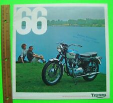 1966 TRIUMPH MOTORCYCLE HUGE 16-pg PRESTIGE FULL LINE BROCHURE Tiger BONNEVILLE picture