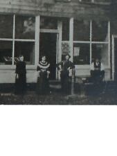 Antique RPPC Postcard Ephemera Early 1900s  Shoppe Black White Store Owners EUC picture