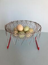 vintage Farm House Style Collapsible Wire Basket picture