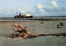 South Padre Island Texas Jetties Oil Tanker Brownsville Harbor 6x4 Postcard E8 picture
