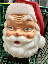 Vintage 1968 Empire Lighted Christmas Blow Mold Santa Head Face 17