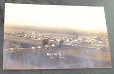 1900 BLUE RIVER Wisconsin Birdseye View Real Photo Postcard UNUSED E.R. Jacobs picture