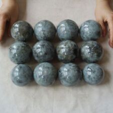 10.9LB 12Pcs Natural Rainbow Labradorite Crystal Sphere Ball Polished Healing picture