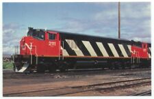 Canadian National Railroad New Train Engine Locomotives 2111 & 2117 Postcard picture