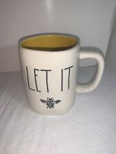 Rae Dunn Artisan Collections by Magenta LET IT Bee Mug Yellow White 🐝 picture