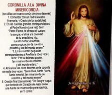 100 Catholic Spanish Holy Prayer Card Prayer Divine Mercy Divina Misericordia  picture