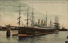 Hamburg Germany Ship Steamer Steamship Auguste Victoria im Hafen c1910 PC picture