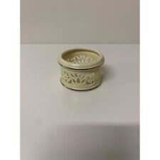 Lenox Pierced Tea Light Votive Ivory Bone China w/ 24k gold trim Candle Holder picture