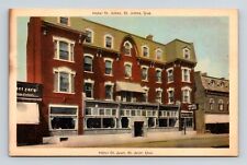Hotel St Jean Quebec Canada Hotel St Jean Downtown Streetview WB Postcard picture