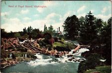 Head Of Puget Sound WA-Washington, Scenic View Vintage Souvenir Postcard picture