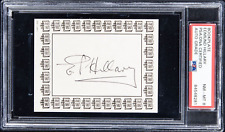 Sir Edmund Hillary AUTO PSA 8 Signed Bookplate Grade PSA/DNA Certified Everest picture