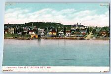 c1905's Panoramic View Houses Bay Side Sturgeon Bay Wisconsin Antique Postcard picture