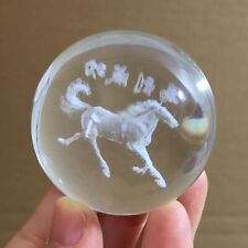 48mm Beautiful artificial crystal ball with carved patterns inside 149g picture