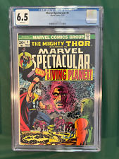MARVEL SPECTACULAR 4 CGC 6.5 WHITE PAGES THOR REPRINTS 133 EGO MARVEL COMIC 1973 picture