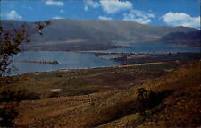 Osoyoos on the Lake ~ British Columbia Canada aerial view ~ vintage postcard picture