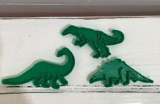 Lot Of 3 Vintage 1987 Dinosaur Plastic Cookie Cutters #8850 By LK MFG Corp picture