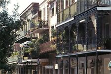 Continental Size Postcard A18 Lace Balconies New Orleans LA Creole Spanish Arch picture