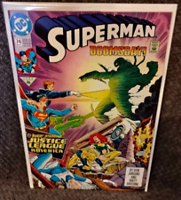 SUPERMAN #74 NM- 1992 DC Comics - Justice League vs Doomsday - 1st print picture
