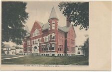 SIDNEY NY - High School - Hand Colored Postcard - udb (pre 1908) picture