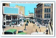 c1920 Broadway Federal Street Looking South Camden New Jersey Vintage Postcard picture